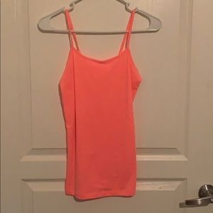 Bright orange tank top